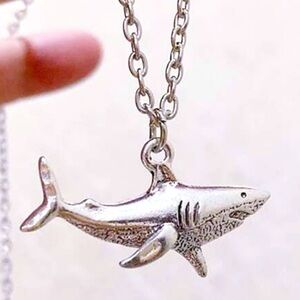 Silver Shark Necklace
